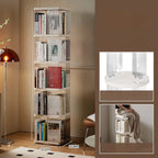 Rotating Bookshelf 360-Degree Home Floor-To-Ceiling Simple Children's Bookcase Living Room Large-Capacity Storage Rack