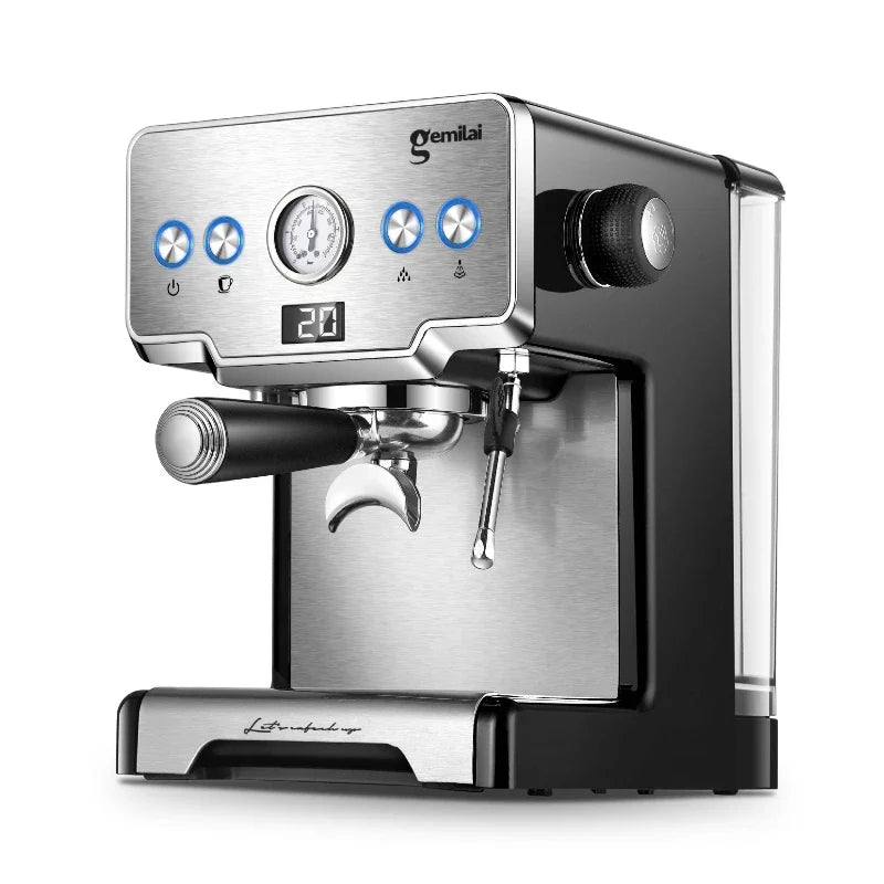 household coffee machine Italian semi-automatic pump-pressed coffee machine Multi-function milk coffee Suitable for beginners