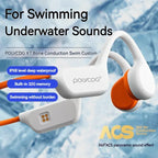 POLVCDG Bone Conduction Headset X7 IPX8 32GB Bluetooth 5.3 Wireless Headset with microphone Waterproof Swim 2023 New