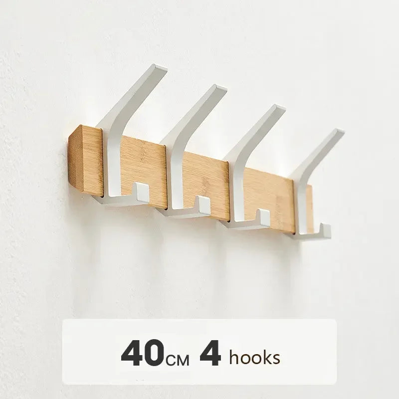 Stylish Nordic Fashion Coat Rack Wall Mount Hanger with Hooks for Clothes Keys Hats Hallway Living Room Furniture Decor