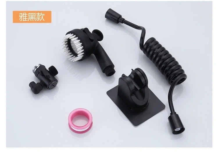 Handheld Faucet Kitchen Faucet Adapter Set With Adjustable Diversion Valve Faucet Portable Household Bathroom Shower Nozzle