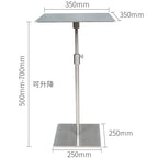 Stainless Steel Lifting Coffee Table Square Or Circular Diameter 30-35 50 Mobile Sofa Side Table Light Luxury Metal Tall Table