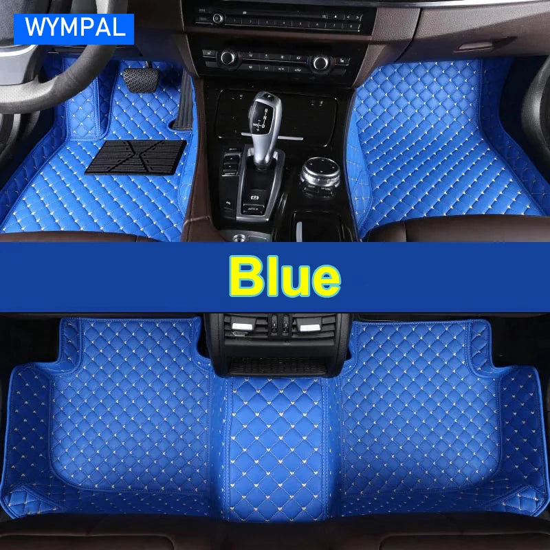 Car Floor Mats For Nissan Leaf ZE1 2018~2022 Luxury Leather Mat Durable Pad pets Interior Parts Rugs Set Accessories 2019