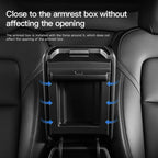 YZ for Tesla Model 3 Y Highland Juniper TPE Soft Case Center Console Arm Rest Lid Armrest Cover Accessories