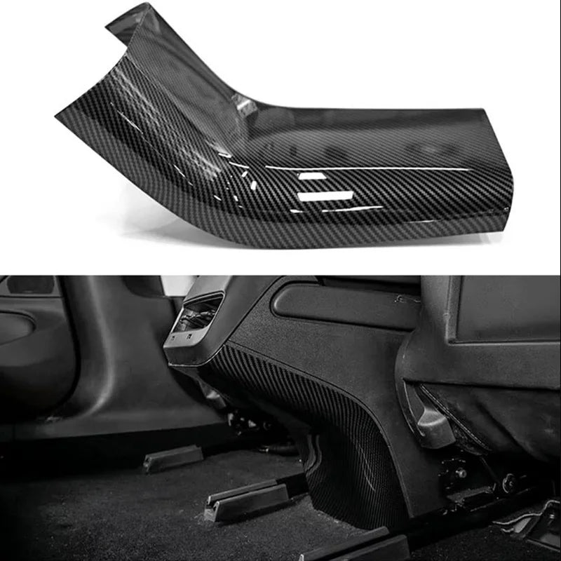 for Tesla Model Y 3 ABS Carbon Fiber Center Console Wrap Cover Kit Dashboard Armrest Door Side Trim Sticker Interior Accessories