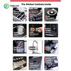 Customizable Outdoor Kitchen System Smokeless Gas Grill Garden Bar Shed Cabinet Set Complete with Fridge Sink Counter Range Hood