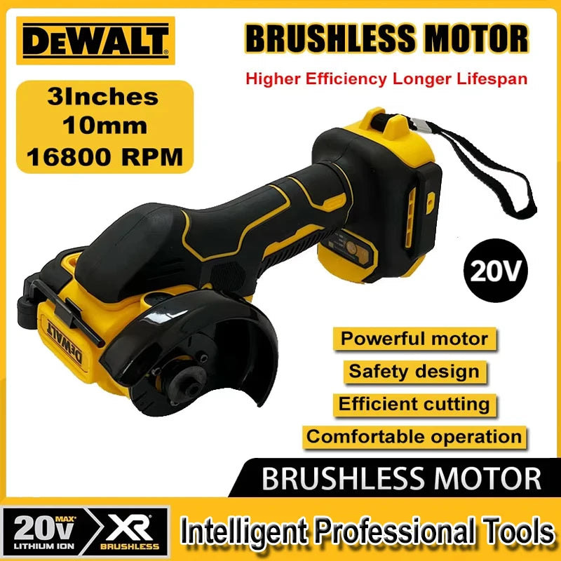 DEWALT Cordless Angle Grinder 3 Inch Mini Polishing Grinding Machine Electric Cutting Power Tools For 20V 18V Battery
