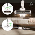 Cordless Vacuum Cleaner Hard Floor Carpets Pet Hair  Dual Motor Vacuum Cleaner Cleaning Machine Removable Battery