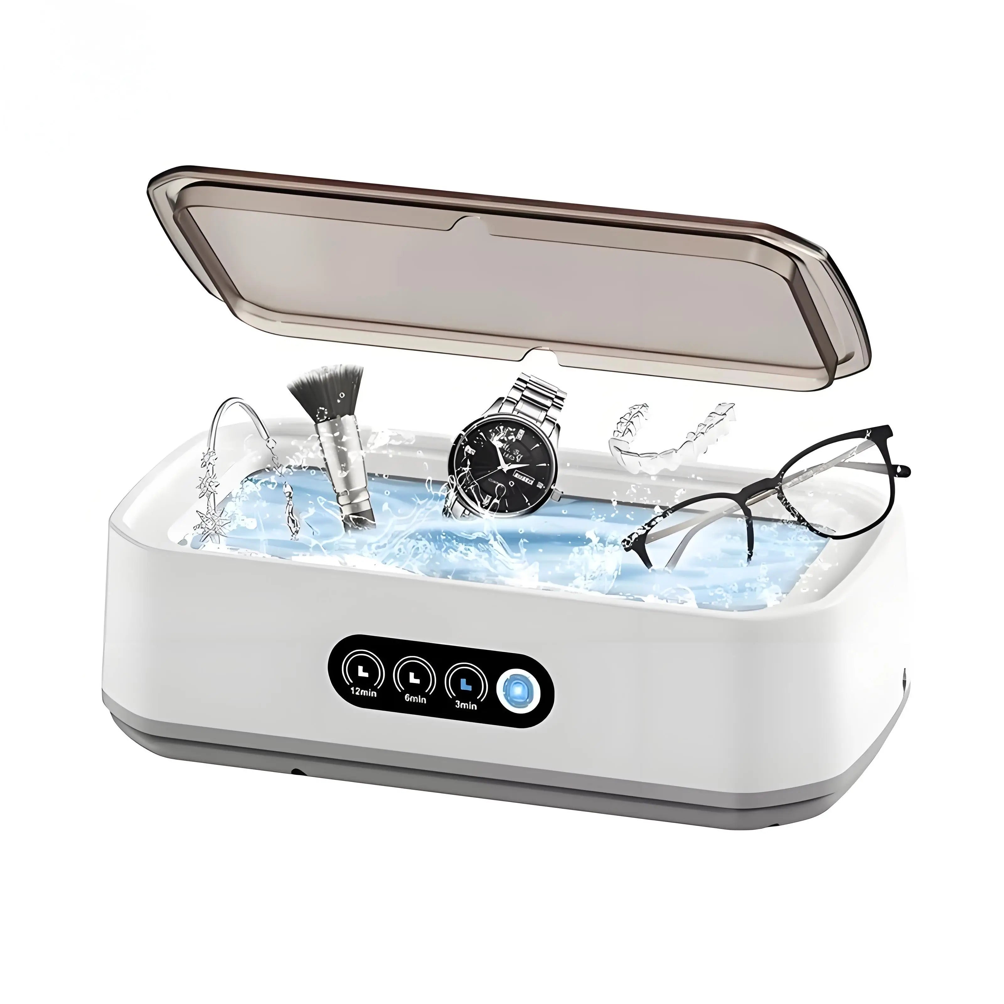 Xiaomi Ultrasonic Cleaner 650ML Adjustable Large Capacity Fast Powerful Jewelry Brace Glasses Jewelry Cleaning Machine Household
