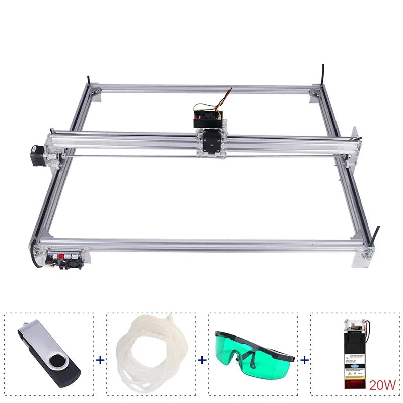 6550 Laser Engraver 20W CNC Laser Engraving Machine Work Area 65cm*50cm Wood Router Machine with Offline Controller