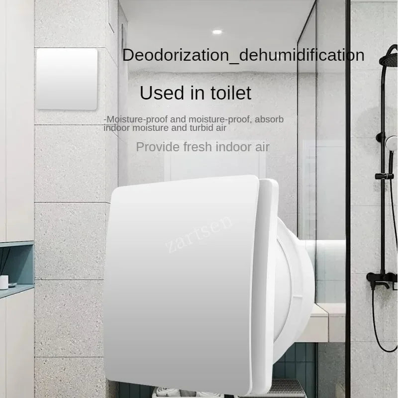 4Inch High Speed Exhaust Fan Toilet Kitchen Bathroom Hanging Wall Wind