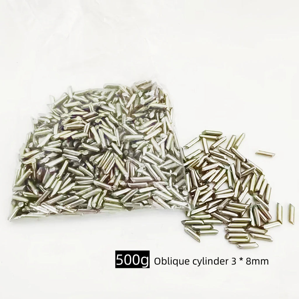 500g Stainless Steel Polished Beads Tumbling Media Pins Burnishing Media ,Rough Polishing  Precision Steel Balls solid Ball