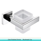 Chrome Polished WC Accessories Toilet Paper Holder Wall Hook Towel Bar Robe Hanger Rack Stainless Steel Bathroom Hardware Set