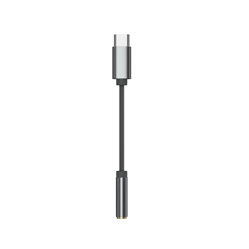KZ AM01 Type-C to 3.5mm Audio Adapter 32bit/384kHz Hi-Fi DAC + IC Amplifier Dual Chip Earphone Audio Cable For KZ Castor Kilra