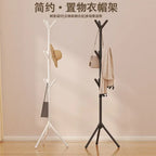 Clothes and Hats Rack Floor To Floor Bedroom Coat Hook Bedroom Vertical Tree Branch Shape Holder Hat Scarf Handbag Storage Hange