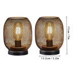 Nordic Metal Hollow Cage Candle Holder LED Lantern Battery Powered Cordless Lamp for Wedding Living Room Table Home Decor
