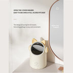 Intelligent Sensor Desktop Waste Bin for Home Office Children Bathroom Mini Small Size Bucket  Anti Pinching Light Waste Bin