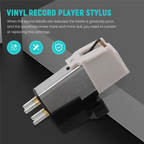AU47-AT3600L Magnetic Stylus LP Vinyl Record Player Needle for Turntable Phonograph Platenspeler Records Player 2PCS
