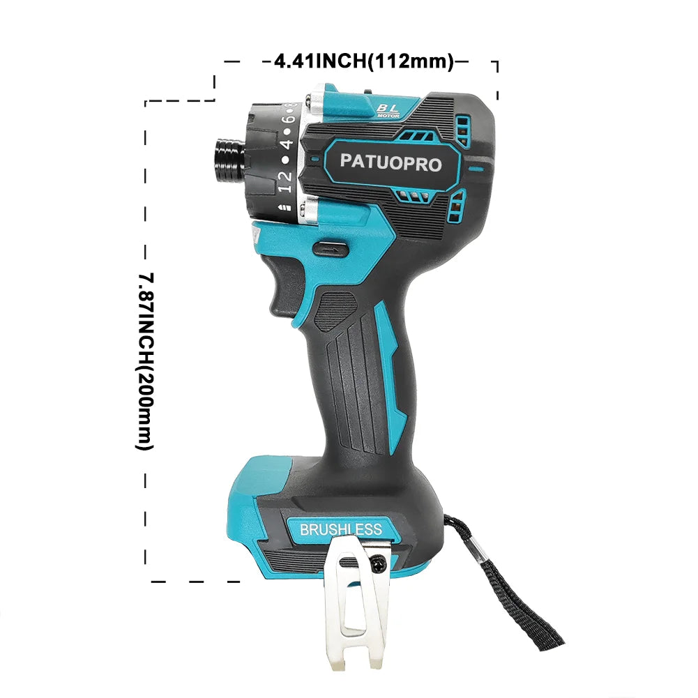 Brushless Electric Screwdriver Handheld 1/4inch Hex Electric Impact Drill Screw Driver For Makita 18V Battery(No Battery)