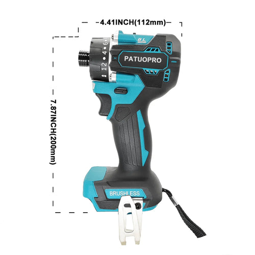 Brushless Electric Screwdriver Handheld 1/4inch Hex Electric Impact Drill Screw Driver For Makita 18V Battery(No Battery)
