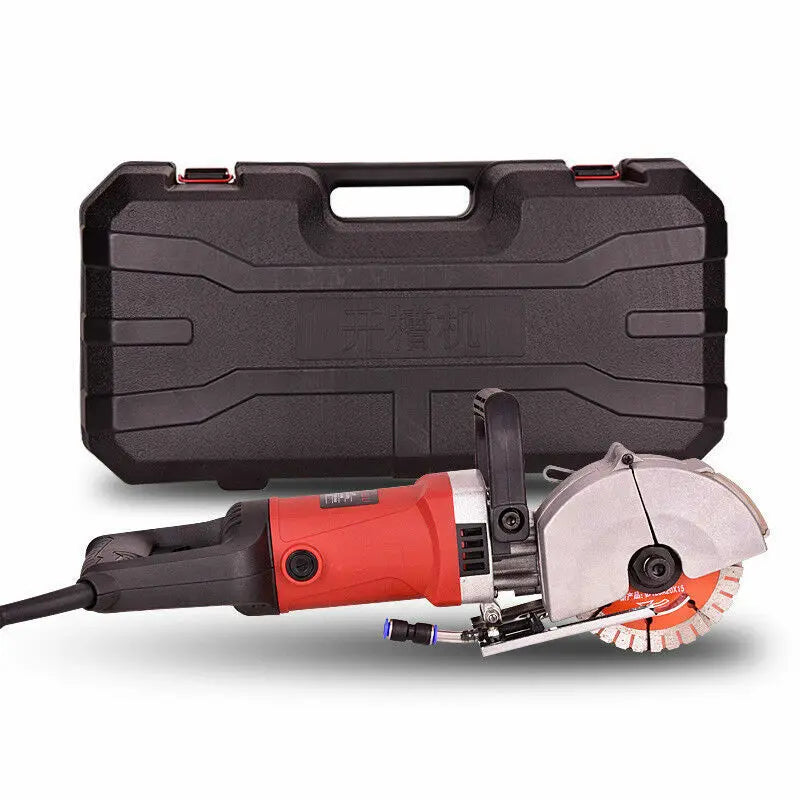 4500W Electric Wall Slotting Machine Wall Chaser Groove Cutting Machine Dustproof and Laser Sighting Steel Concrete Circular Saw