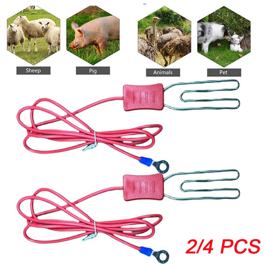 Electric Fence Alligator Clips Ground Connection For Farm Livestock Animals Energizer to Polywire Polytape Kits Cable Connectors