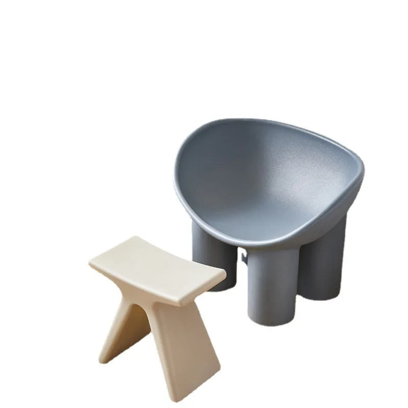 Wuli Nordic Household Shoe Changing Stool Creative Small Bench Modern Minimalist Small Stool Low Stool Special-shaped Stool 2024