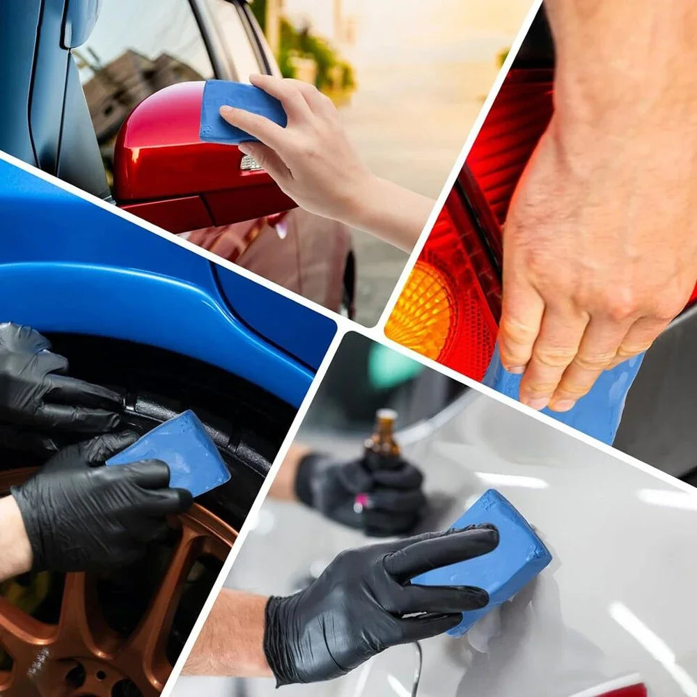 5Pcs Car Clay Bar Blue Vehicle Detailing Magic Cleaning Mud Car Wash Cleaner Sludge Mud Auto Detailing Cleaner Tool
