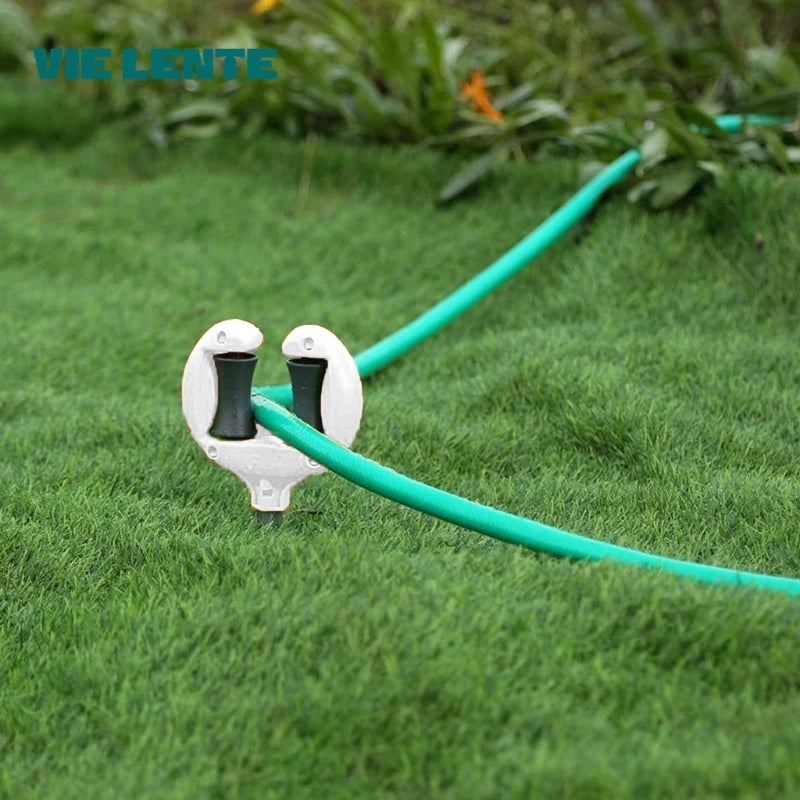 3pcs Garden Hose Guide Nail Water Pipe Positioning Holding Smooth Roller Pointed Head Outdoor Yard Garden Irrigation Tool