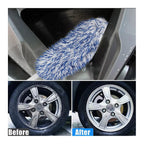 Automobile Dust Removal Brush Anti-slip Soft Handle High Absorbency Superfiber Car Tire Brush  Car Cleaning Tools Dusting Brush