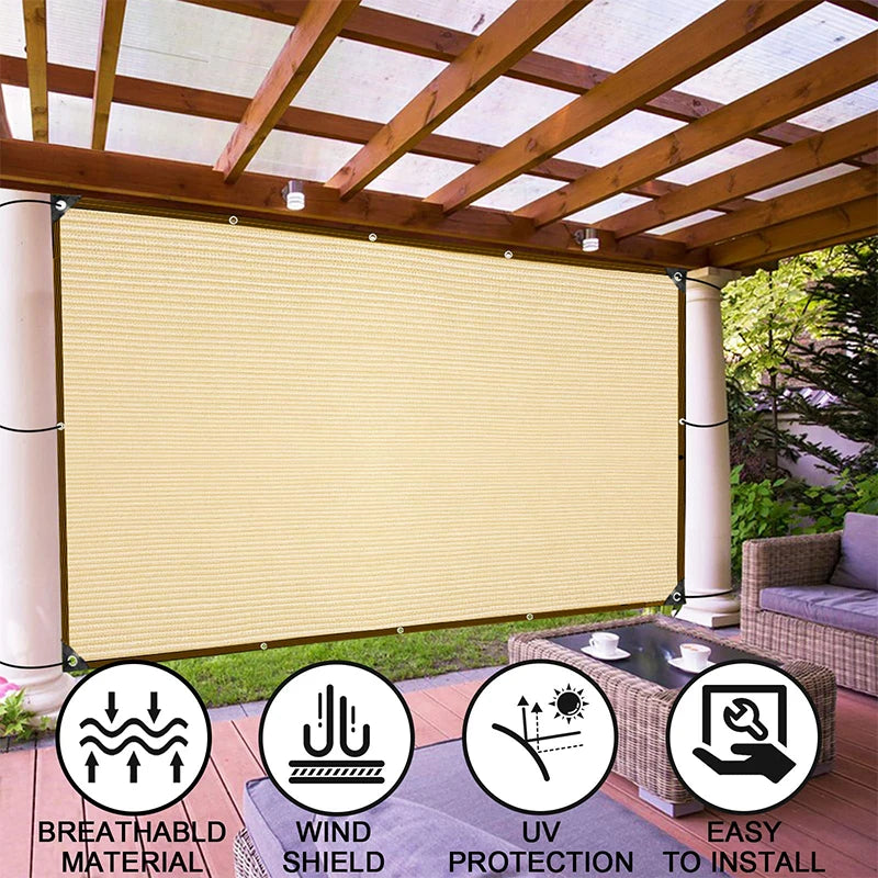 Outdoor Shade Sail Decorations for Gardens Accessories Car Mesh Yard & Garden Decors Shading Folding Retractable Awning Terrace