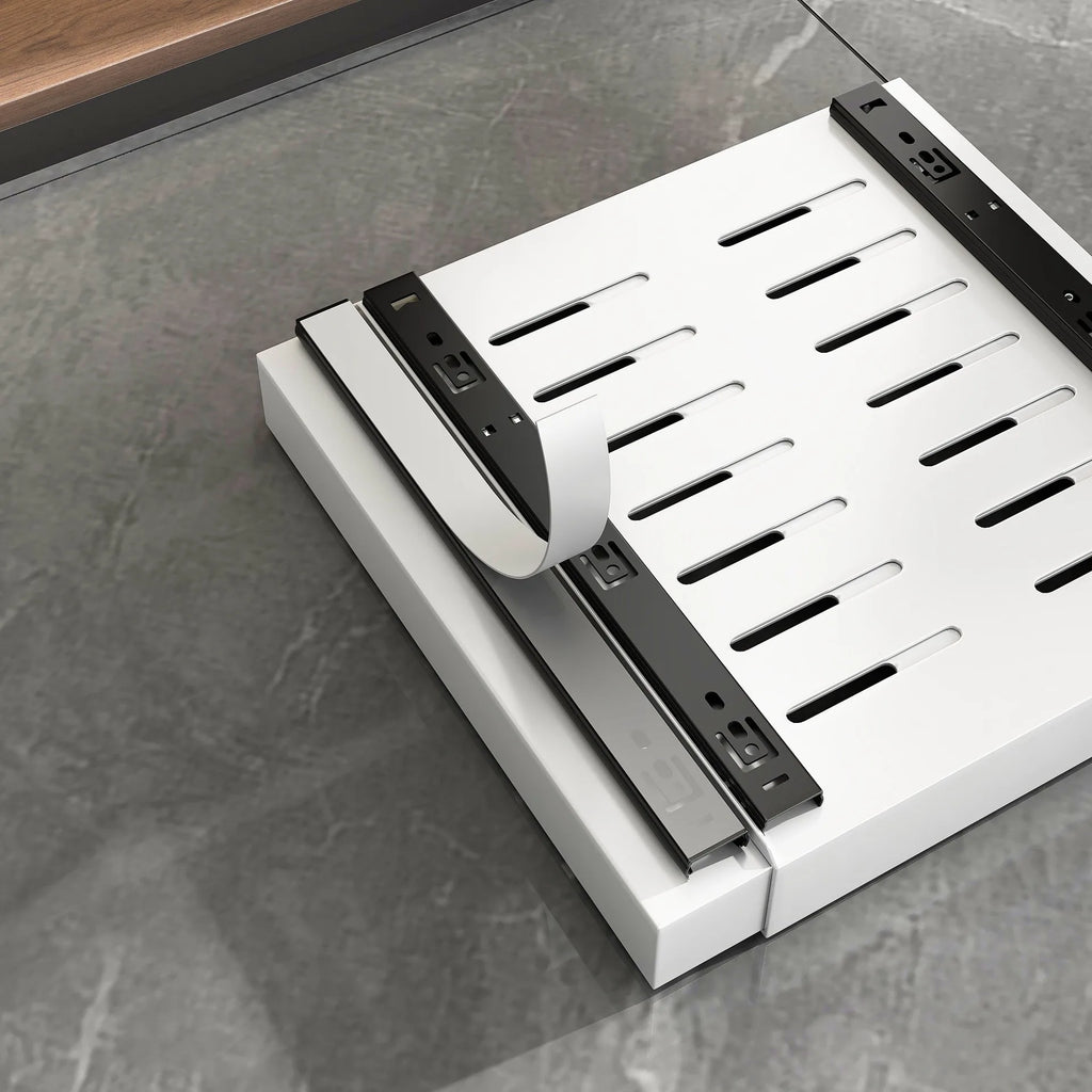 Pull Out Cabinet  Storage Rack with Adhesive Expandable Slide out Drawers for Kitchen Under Sink Organizer , Storage Shelf