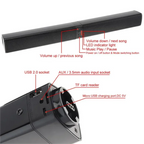 20W Bluetooth Speaker with Foldable Split Design - Ideal for TV or PC Soundbar Box Caixa Do Somdo som