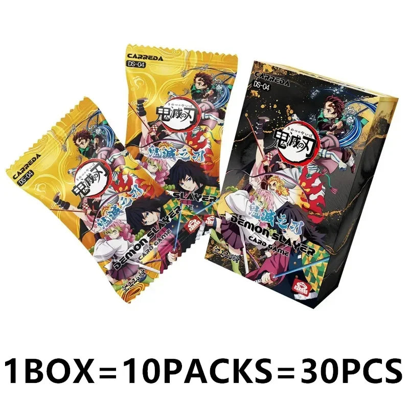 Douqu Original Demon Slayer English Version Trading Card Full Series Anime Collection Card Board Game Children's Toys Gift