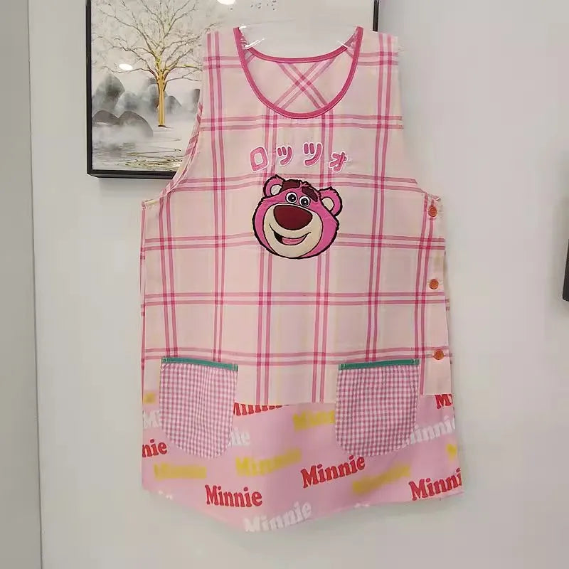 Miniso Hello Kitty Polyester Cotton Adult Apron Women Men Household Kitchen Product Avental De Cozinha Delantal Cocina