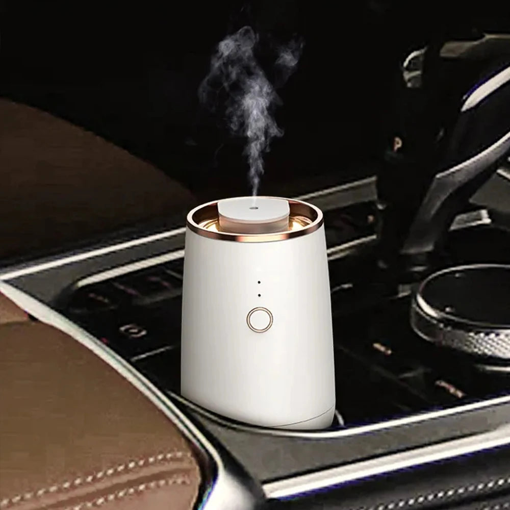 Car Aroma Diffuser Air Freshener Start Off Function USB Rechargeable E
