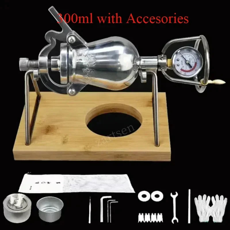 Hand-Cranked Mini Popcorn Making Machine Popcorn Puffing Machine Puffed Rice Corn Machine 300ml