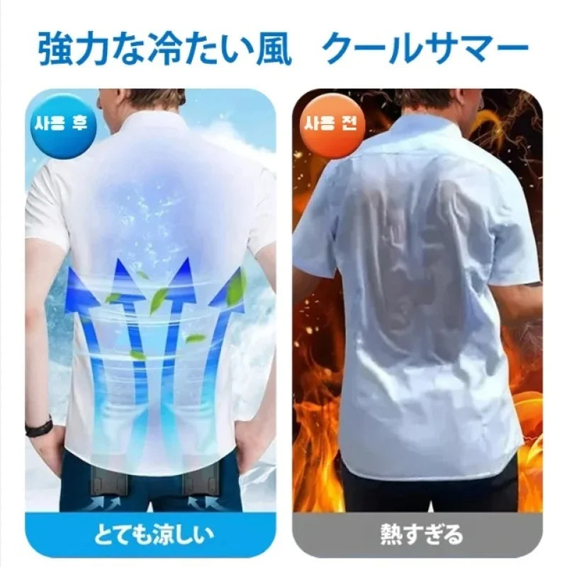Outdoor Double Air Outlet Fan Portable Waist Hanging Neck Strong Dual