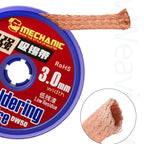 10pcs/lot MECHANIC DW50 Desoldering Wire Braid 1.0/1.5/2.0/2.5/3.0/3.5mm Solder Wick Remover Suction Tin PCB BGA Soldering Tools