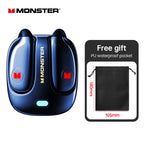 Monster MQO22 TWS Bluetooth Earphones Clip Design Touch HD Call With Mic Headphones Sports Gaming Headset