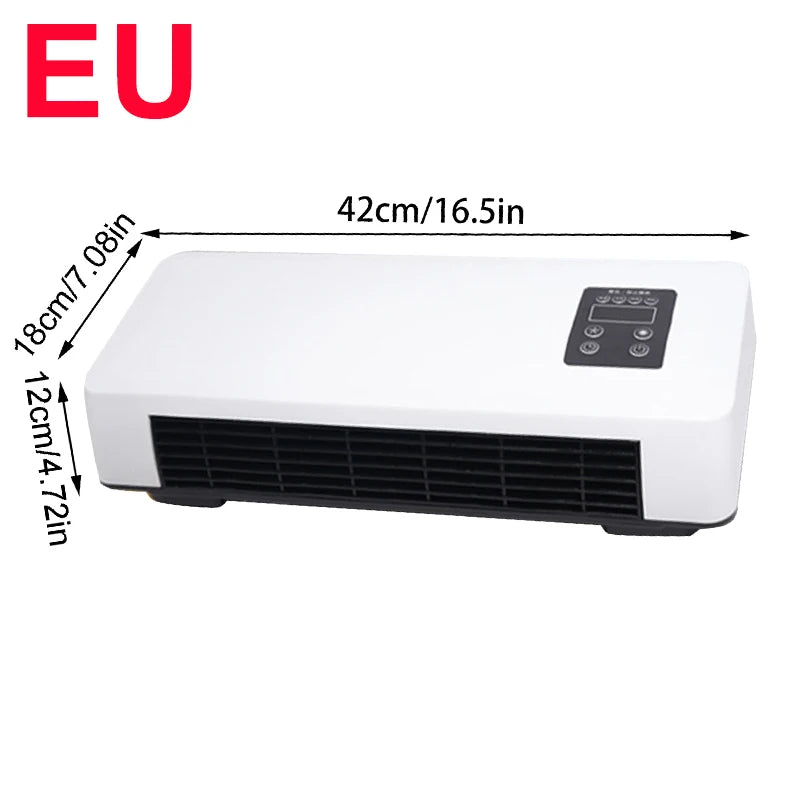 Dual-purpose Fan Cold And Heat  Fans With Timer Easy Control Wall Mounted Portable Fan Air Conditioner shape Fan For Home RV