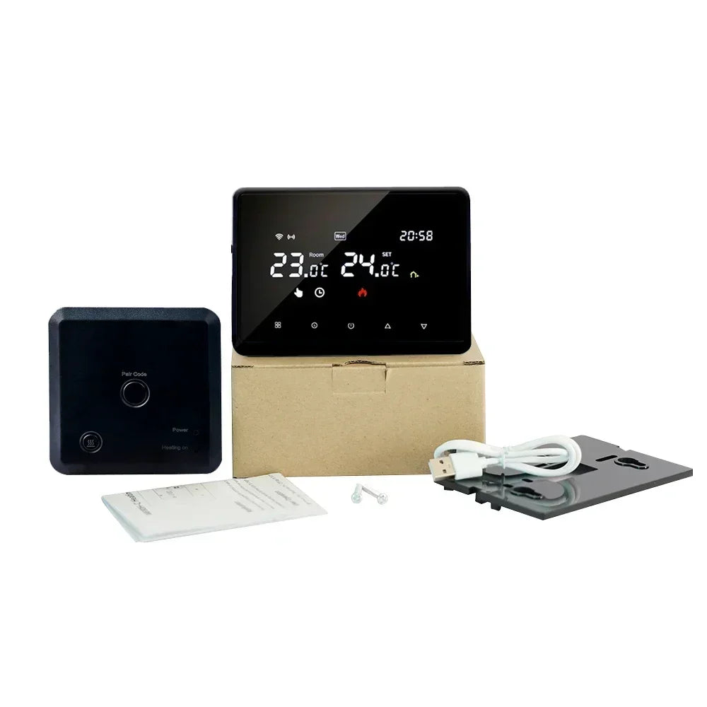 Tuya RF WiFi Smart Thermostat Temperature Controller for Gas Boiler Water Heating Wireless WiFi Thermostat Work with Alexa Googe