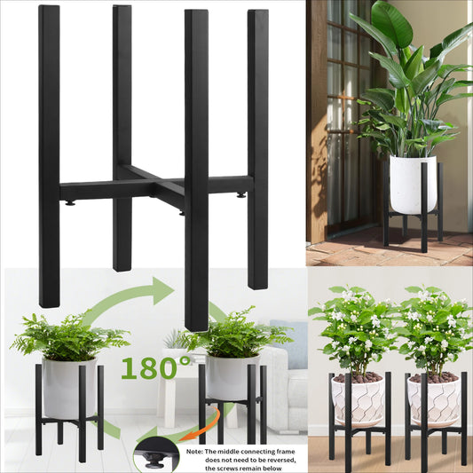 Wrought Iron Potted Stander Flower Pot Rack Durable Display Shelf Garden Flowerpot Holder Modern Balcony Home Garden Decor