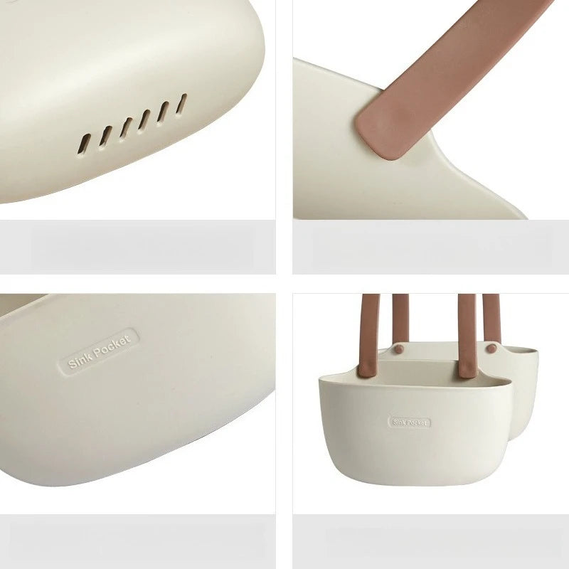 Kitchen Sink Holder Hanging Drain Basket Adjustable Drain Rack Soap Sponge Holder Faucet Holder Kitchen Accessories