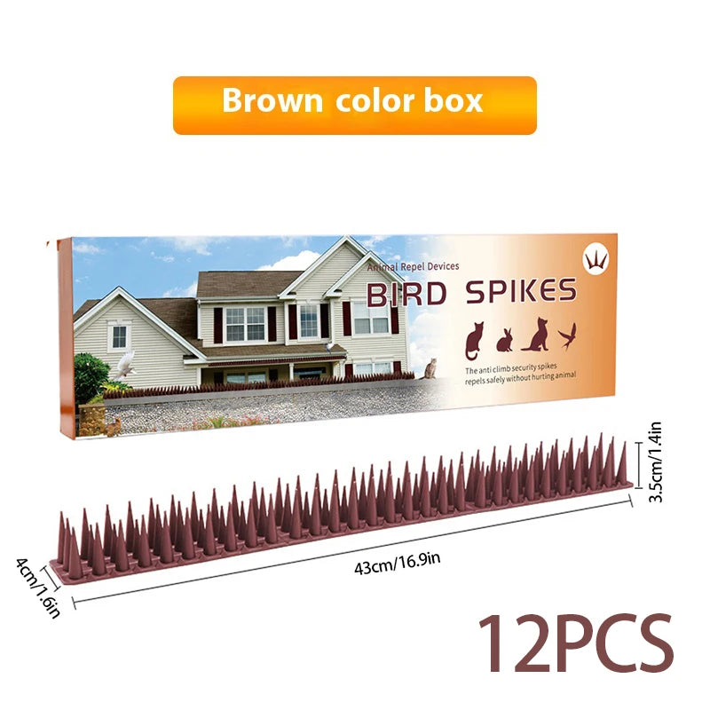 43CM Plastic Anti-Bird Spikes Bird Repeller Anti-theft Bird Proof Prevent Pigeon Cat Thorn Boxed Package Pest Control Tools