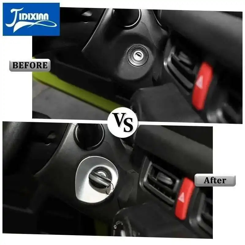JIDIXIAN Car Key Hole Ignition Switch Decoration Cover for Suzuki Jimny 2019 2020 2021 2022 2023 2024 2025 Interior Accessories