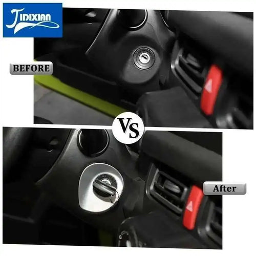 JIDIXIAN Car Key Hole Ignition Switch Decoration Cover for Suzuki Jimny 2019 2020 2021 2022 2023 2024 2025 Interior Accessories