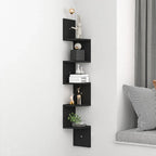 5-layer wooden wall rack corner rack wall-mounted bookshelf modern simple home decoration storage