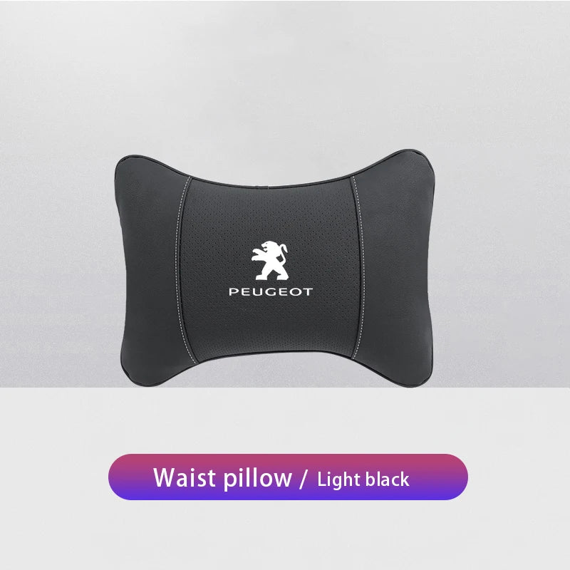 1Pcs Car Seat Headrest Lumbar Support Accessory For Peugeot 301 307 207 206 208 308 508 107 408 607 205 406 106 807 4008 108 407