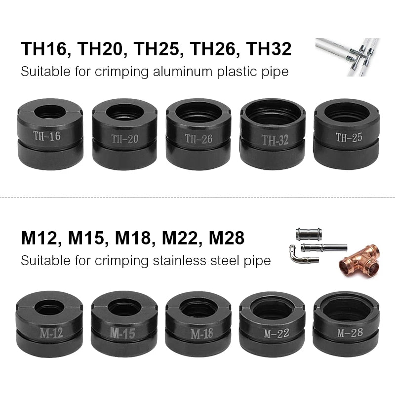Hydraulic Pipe Crimping Jaw TH U Pipe  for Pex Fittings and V  M  VAU VUS  Pipe press moulds  for Cooper Cube